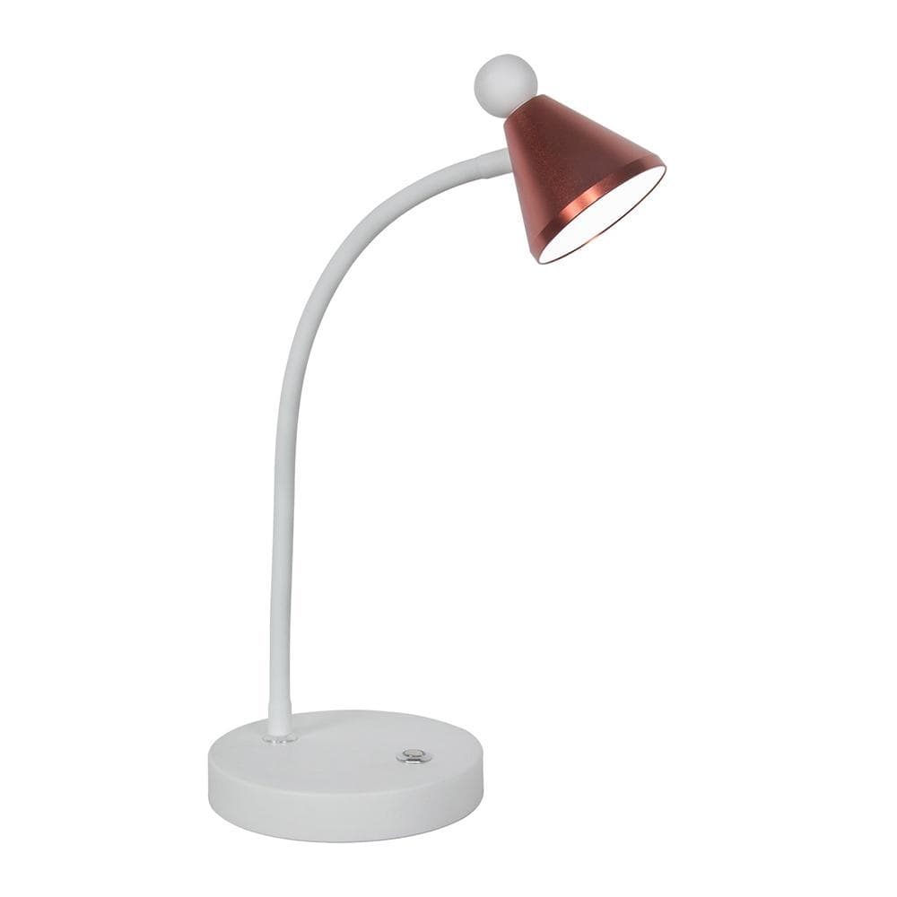 Desk LED Lamp Dimmable EyeCaring 3 Color Modes 10 Brightness 27006500K Touch Button by USB white