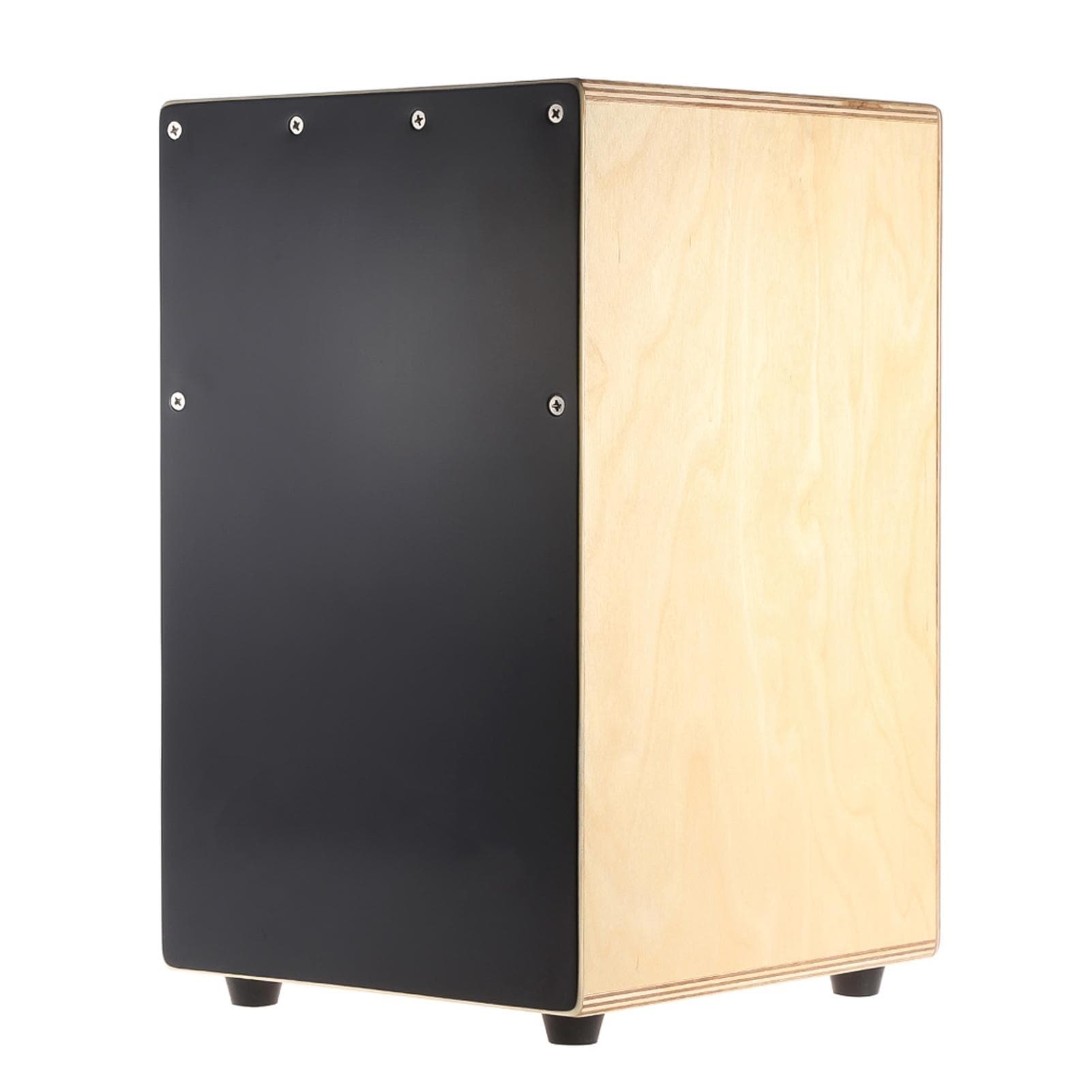 Wooden Cajon Hand Drum Children Box Drum Persussion Instrument with Stings Rubber Feet 23 *