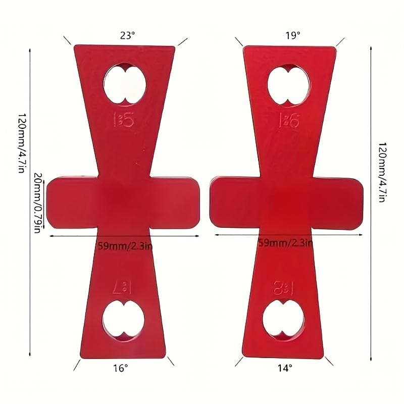 2pcs Woodworking Dovetail Scribe, Mortise and Tenon Drawing Scale Board, Dovetail Scribe Ruler, Woodworking Scribing Tool 2pcs