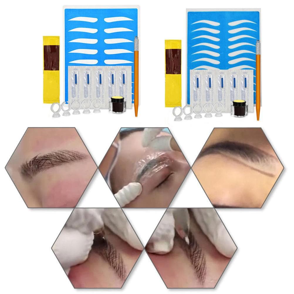 Professional Permanent Microblading Tattoo Training Kit Eyebrow Tattoo Practice Kit