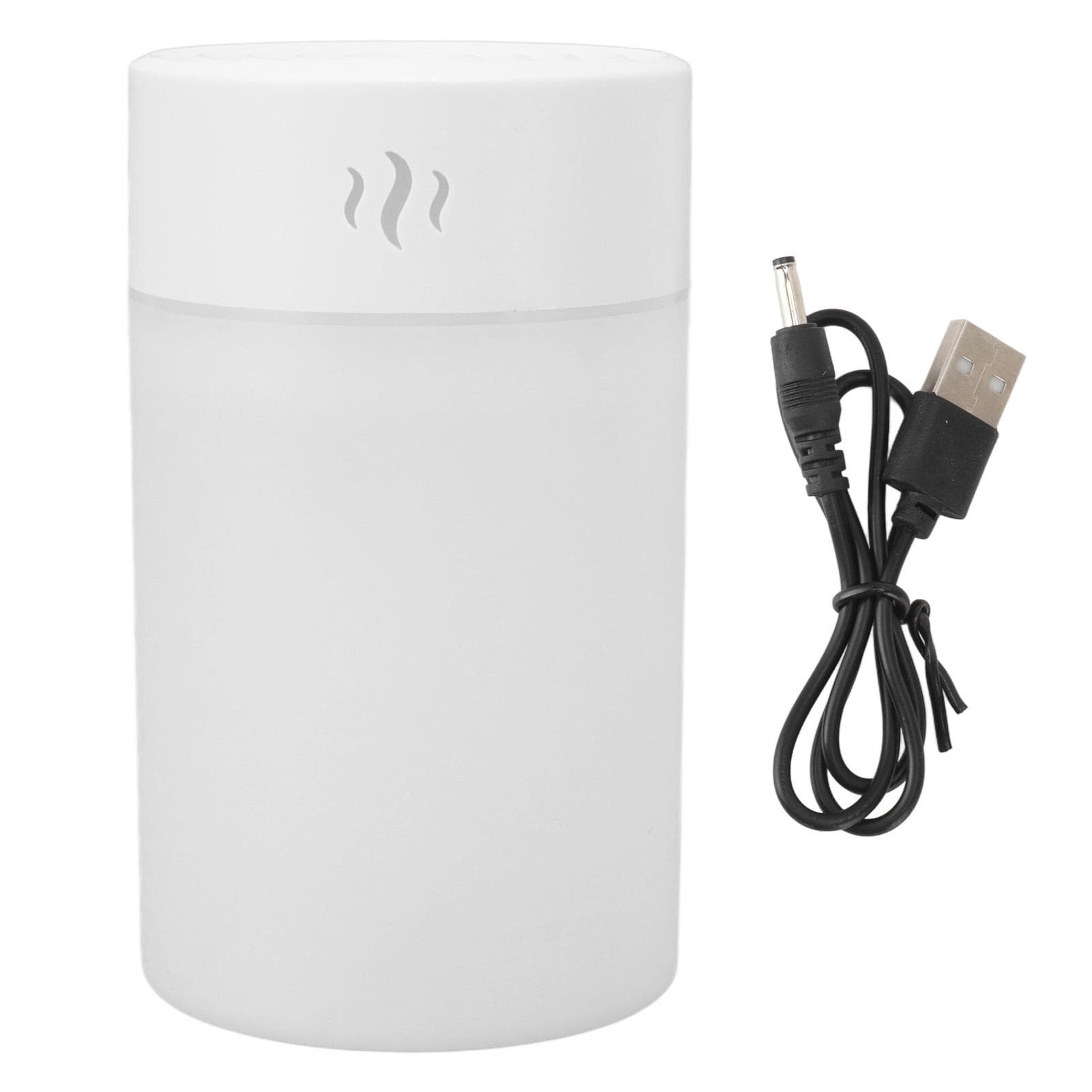 Mini Humidifier 260ml Colorful LED Light USB Charge Simple White Portable Desk Humidifier for