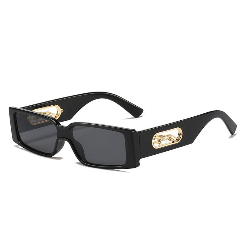 Tiny Square Leopard Sunglasses For Women Luxury Samll Panther Rectangle Punk Sun Glasses Shades Gafas De Sol Hombre as pictures
