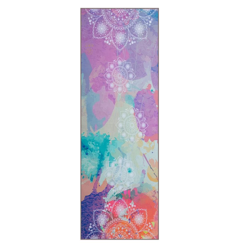 Yoga Mat Print Qucik Dry Non-Slip Foldable Yoga Towel Fitness Blanket