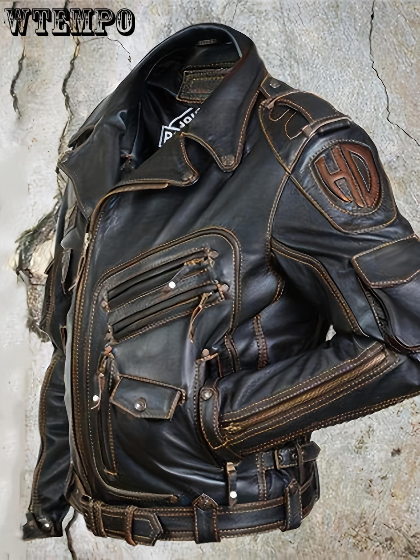 Men's Faux Leather Jacket Biker Jacket Outdoor Street Thermal Warm Rain Waterproof Pocket Streetwear Sporty Turndown Regular Faux Leather Jacket L black
