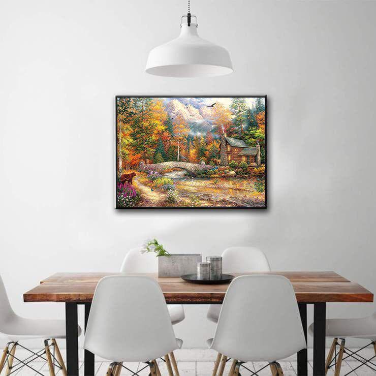 Diamond Embroidery Crystal Diamond Rhinestones Diamond Painting Cross Stitch Decor Picture 20X30CM
