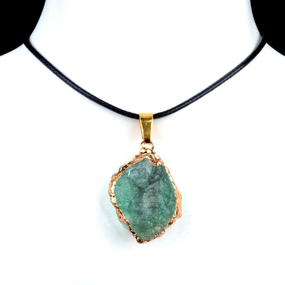 Women Necklace Natural Stone Irregular Pendant Charms For Elegant Women Love Romantic Gift Chains 45+5 cm 25-35mm