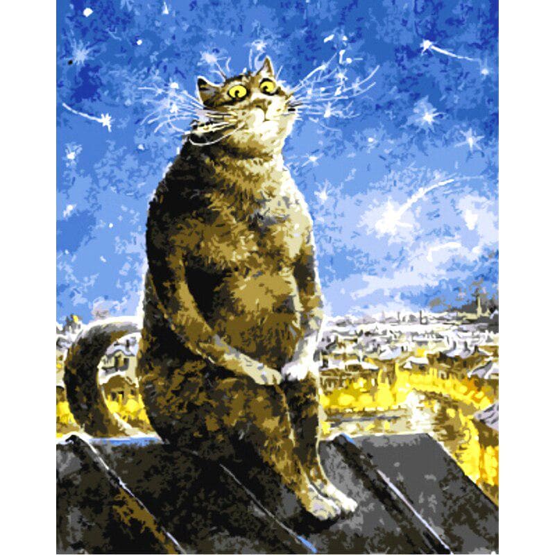 Cat Diamond Mosaic DIY Animal Diamond Painting 5D Diamond Embroidery Cross Stitch 20X30CM