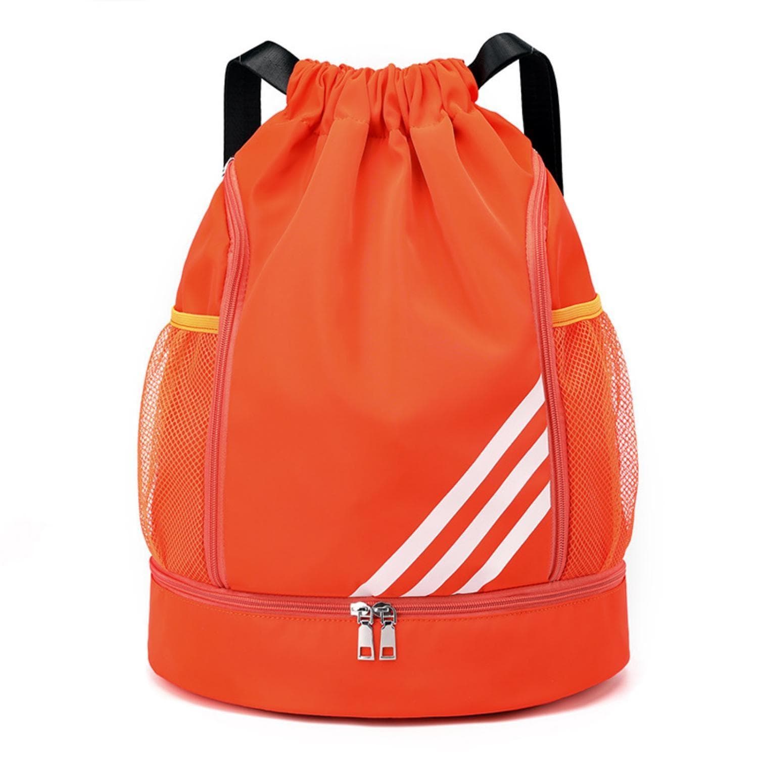 1Pcs Sports Drawstring Strap Pocket Backpack Large Capacity Sports Football Basketball Bag Drawstring Closure Design One Size orange