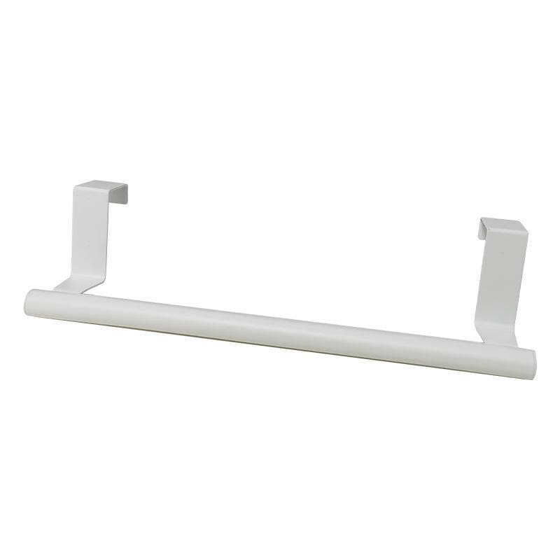 Towel Rack Over Door Towel Bar Hanging Holder Stainless Steel Bathroom Kitchen Cabinet White Black Towel Rag Rack Shelf Hanger white