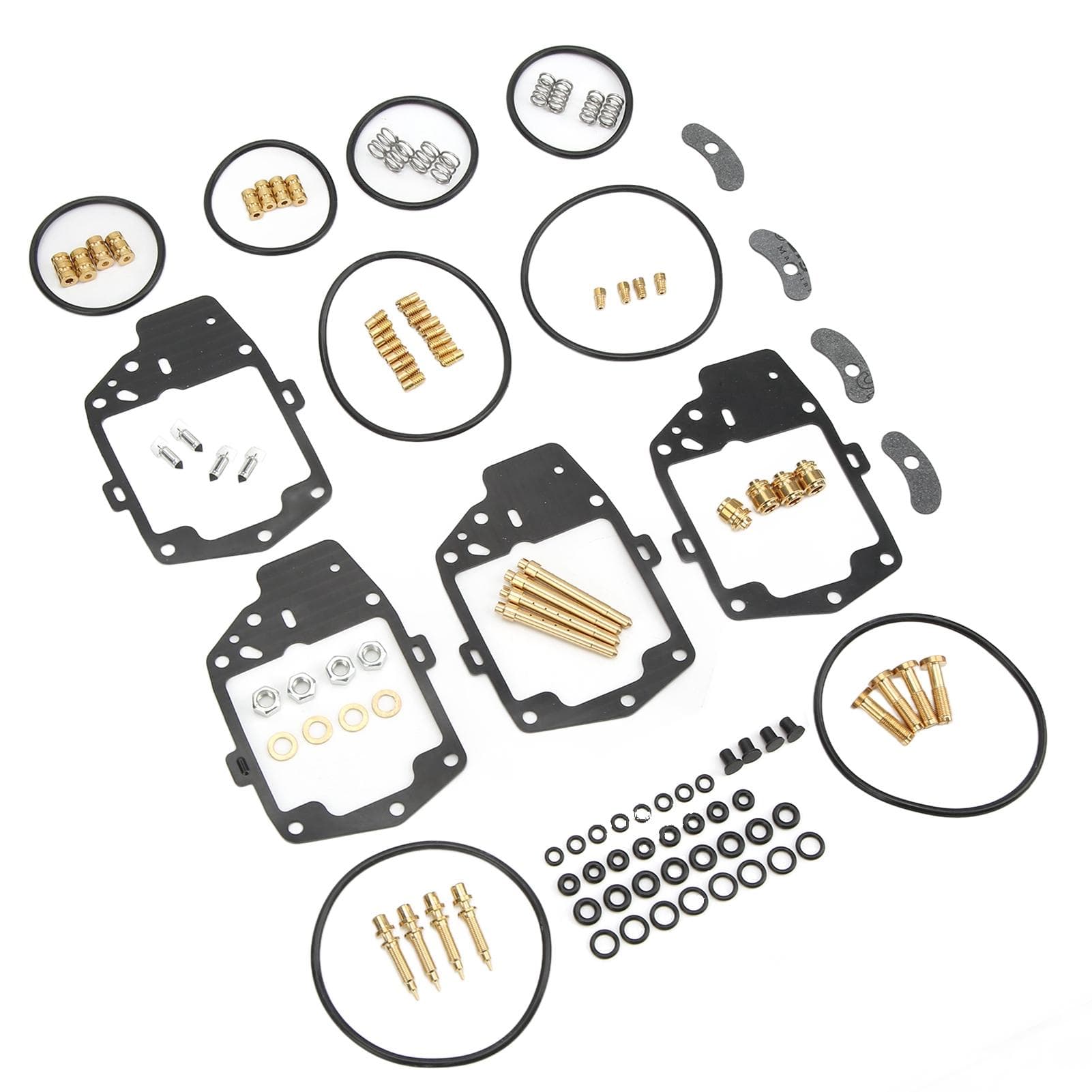 118 Pieces Carburetor Rebuild Kit with Gasket O Ring Valve Needle Jet Screw Spring Replacement for