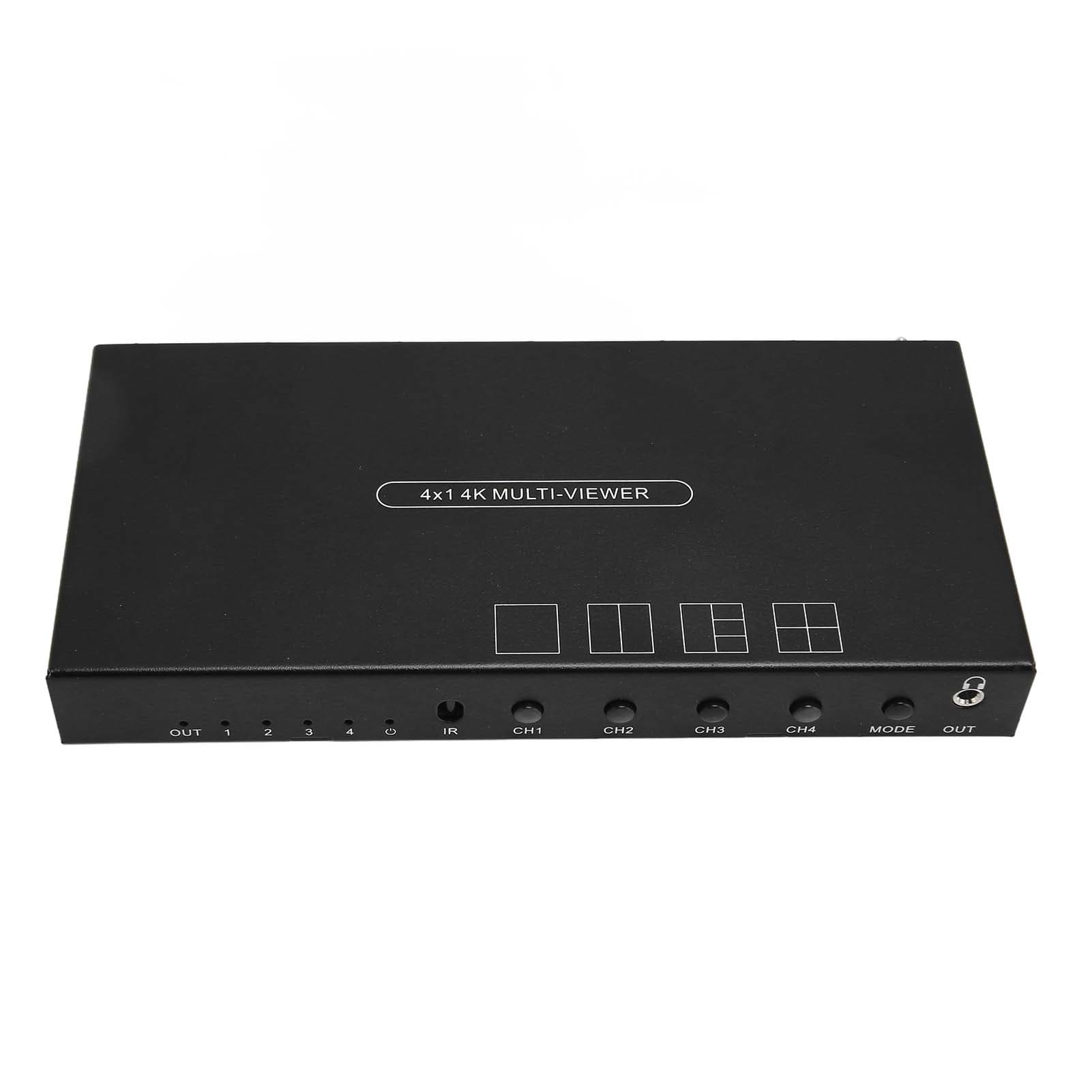 HD Multimedia Interface Multi Viewer Switch 4 Channel 4K HD Signal Transmission Multiviewer EU Plug
