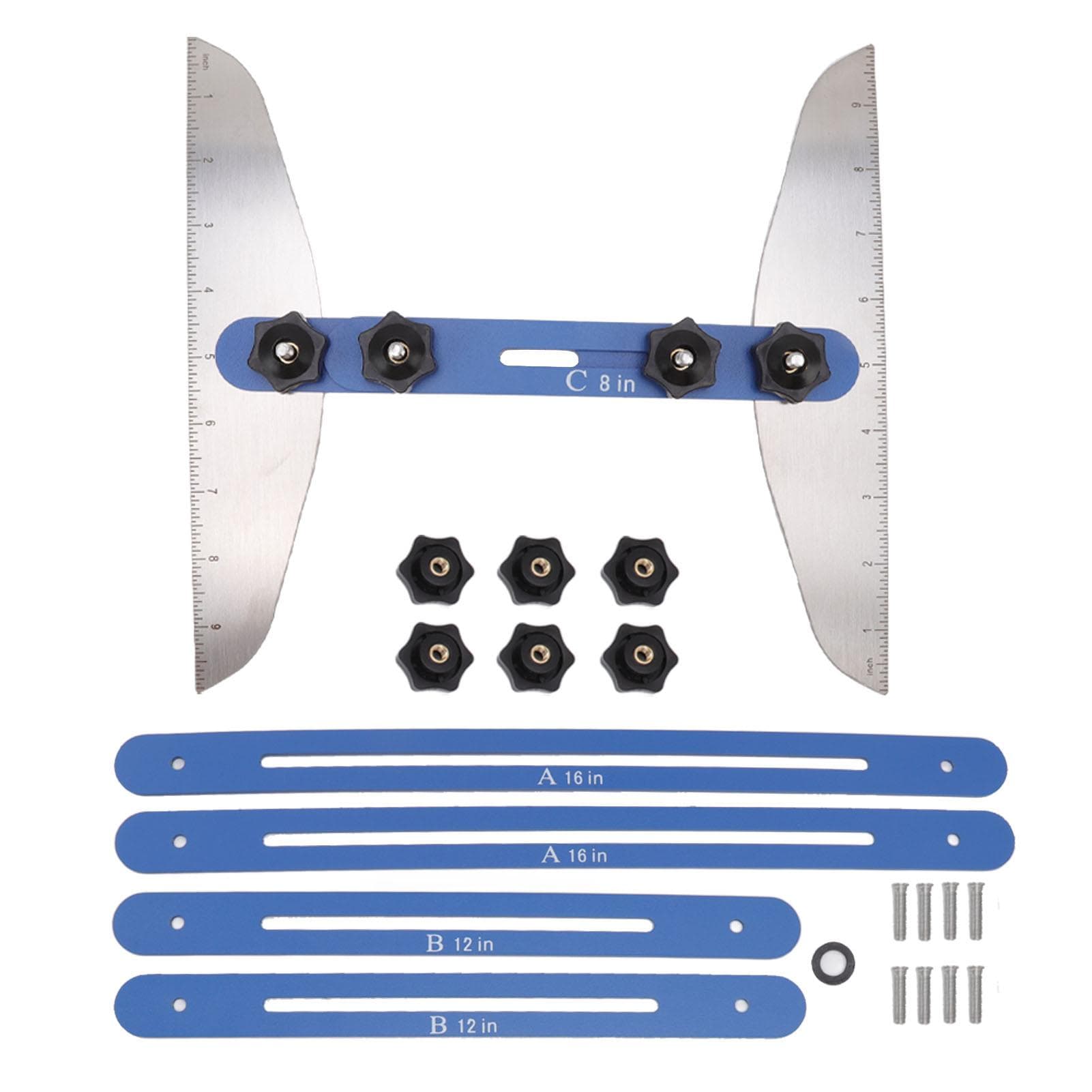 Stair Treads Gauge Stainless Steel 8in 12in 16in Corrosion Resistant High Accuracy Easy Operation blue