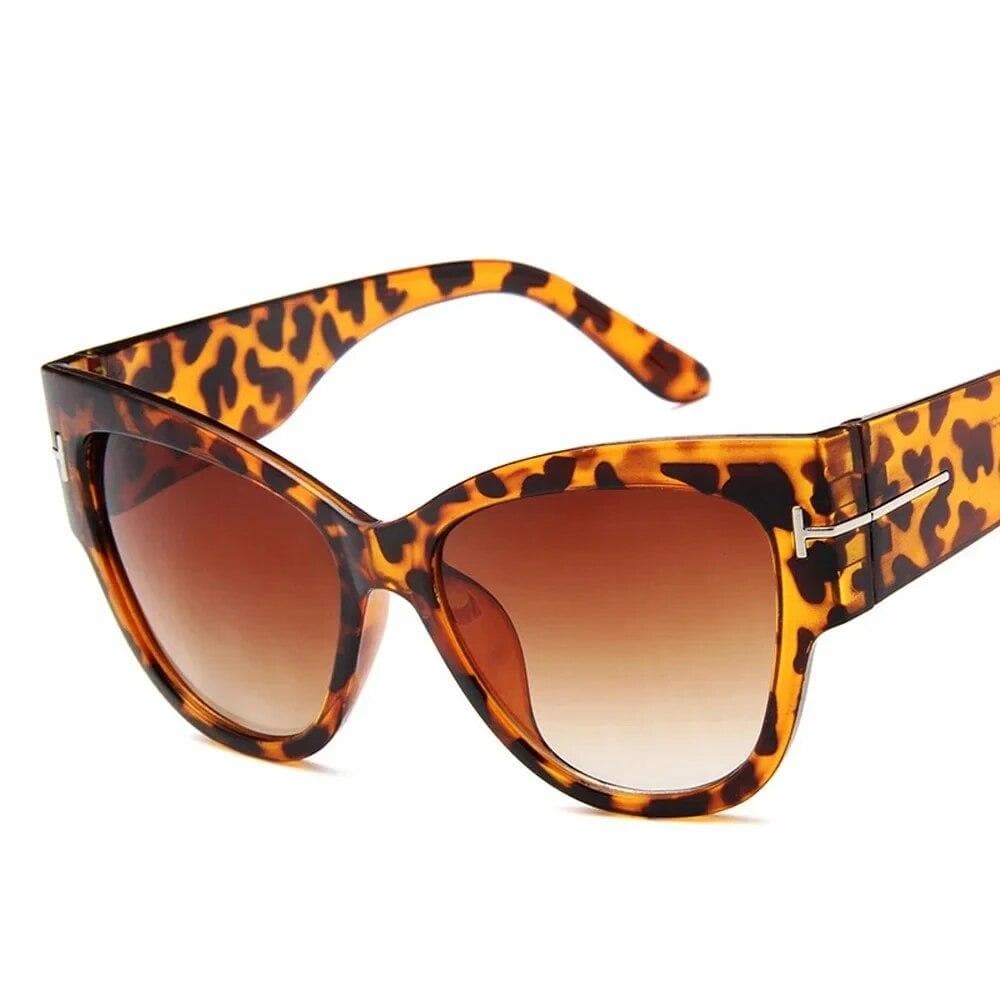 Fashion Sunglasses Women Cat Eye Oversized Sunglasses Female Gradient Lens Sun Glasses