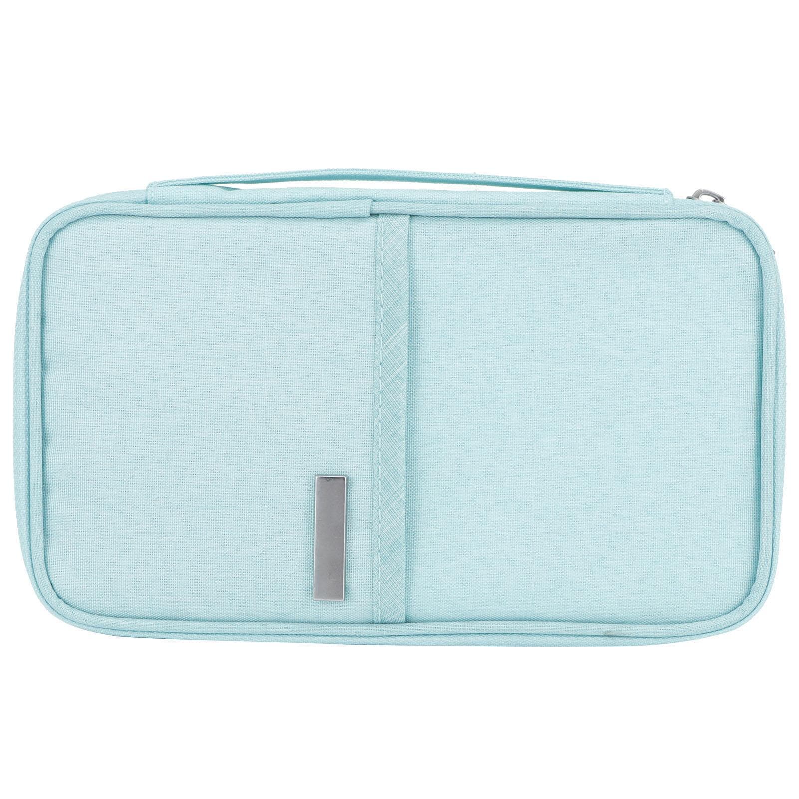 Travel Passport Holder Bag Waterproof Dustproof Portable Card Storage Wallet OrganizerOrange Pink L