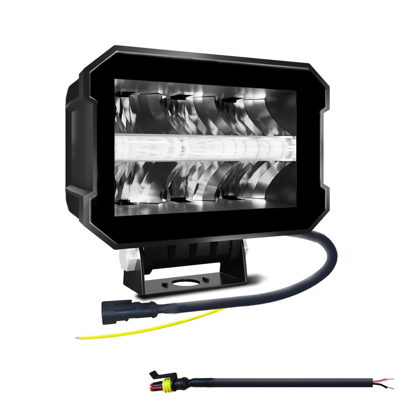 100W Spot Flood Combo LED Light Bar, 5 Inch 10000LM Driving Light Waterproof LED Work Light for black