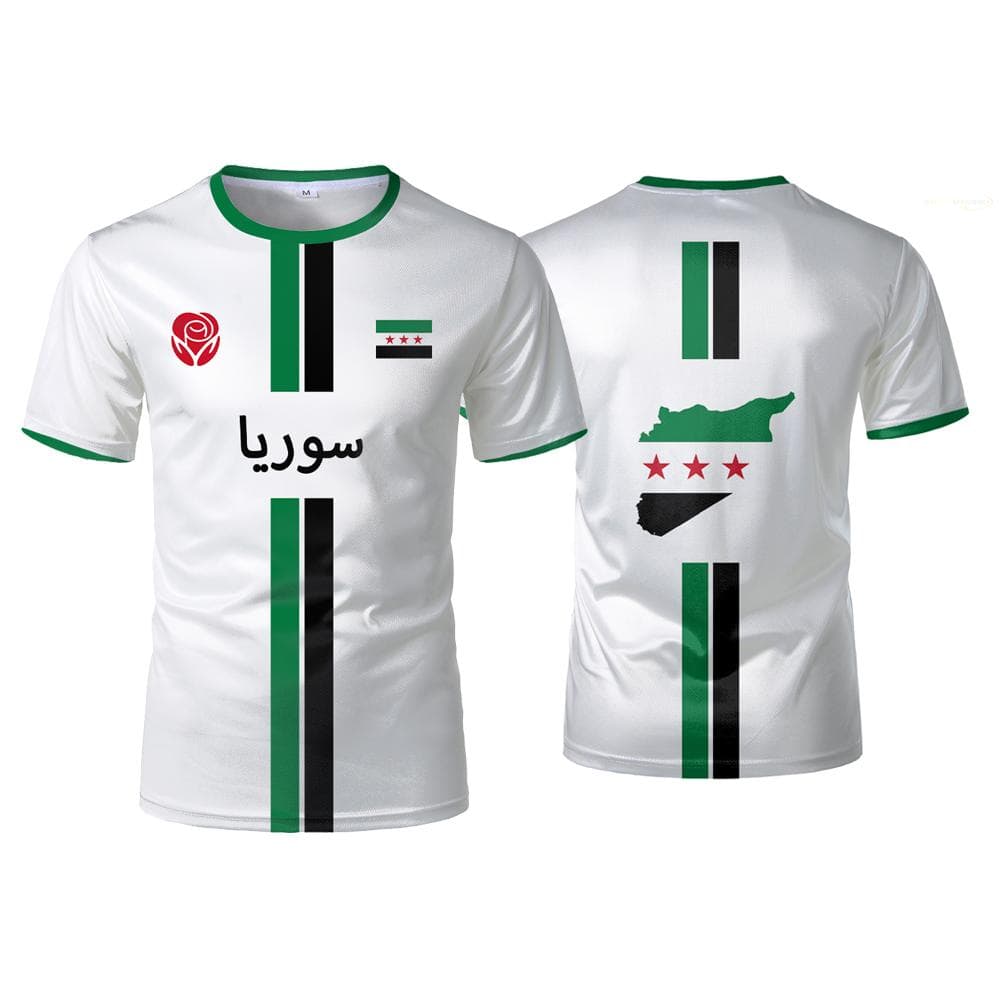 Football Jersey Men's Sports T Shirt National Emblem 3D Print Street Loose Unisex Casual Tops L
