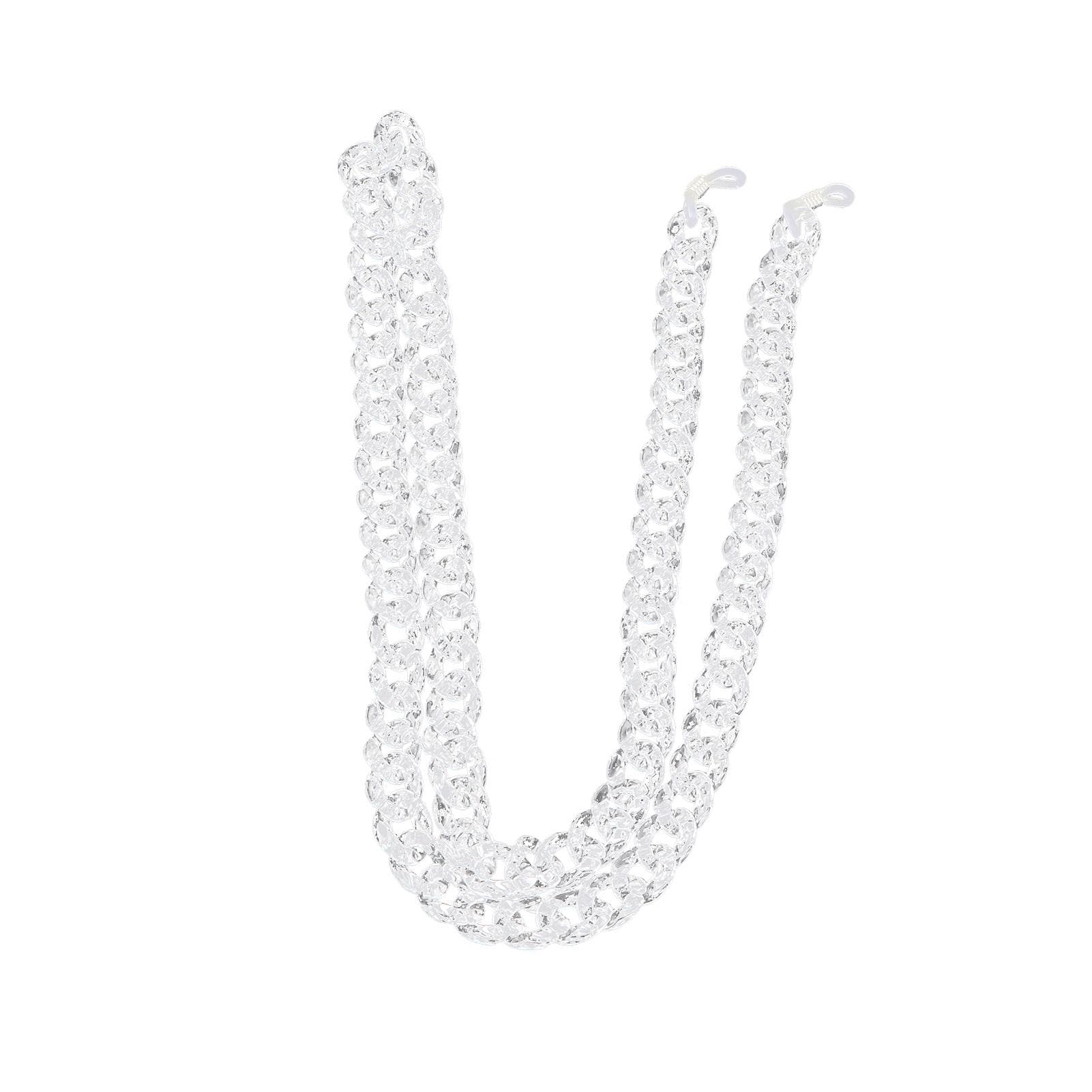 Women s Eyeglass Chains Transparent Acrylic AntiLost Stylish Sunglasses Chain Holder