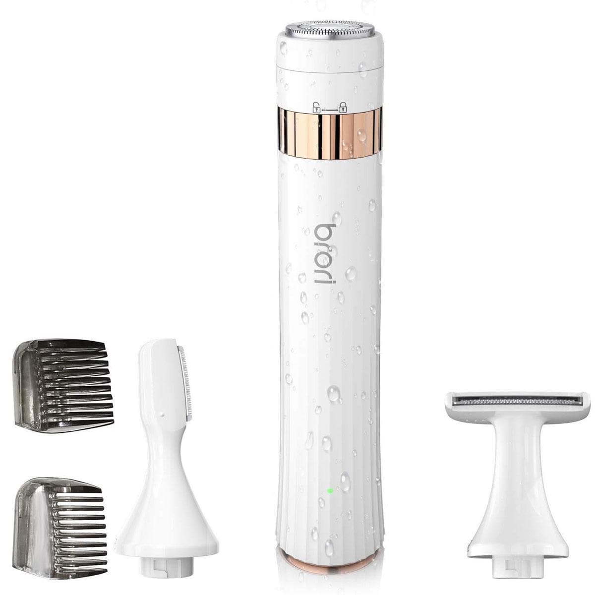 Brori 3 in 1 Women's Hair Trimmer Multifunctional Epilator Full Body Shaver USB Electric Washable Set Pocket-sized and portable