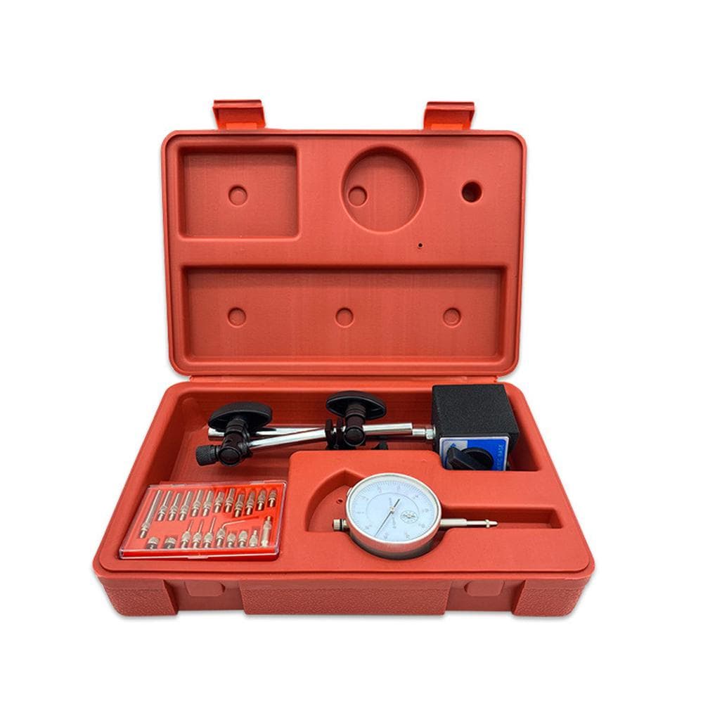 Dial Indicator with Magnetic Base Magnetic Measuring Gauge Stand Set Universal Percentage Meter multicolour