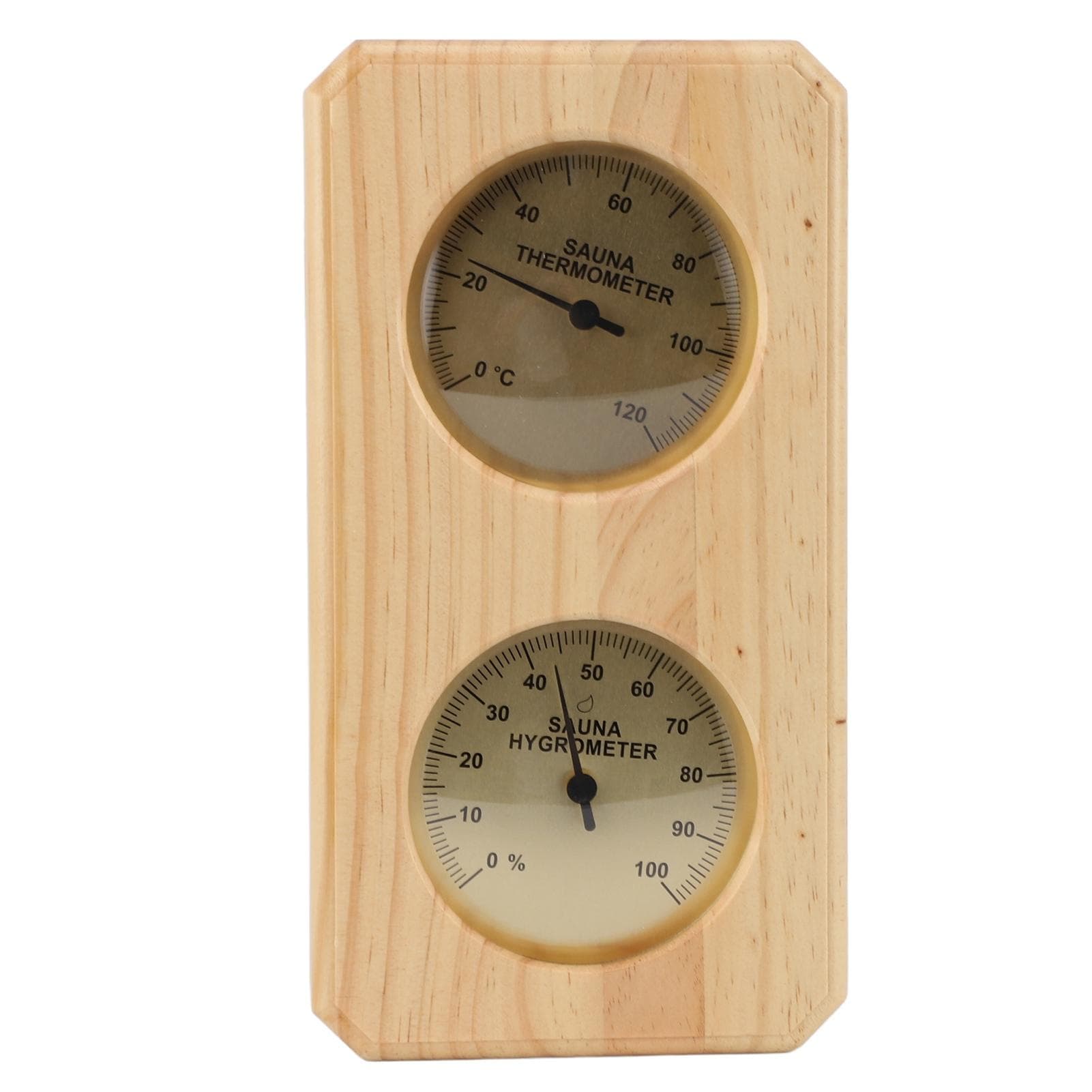 Sauna Thermometer and Hygrometer 2 in 1 Indoor Humidity Temperature Measurement Sauna Room Wooden