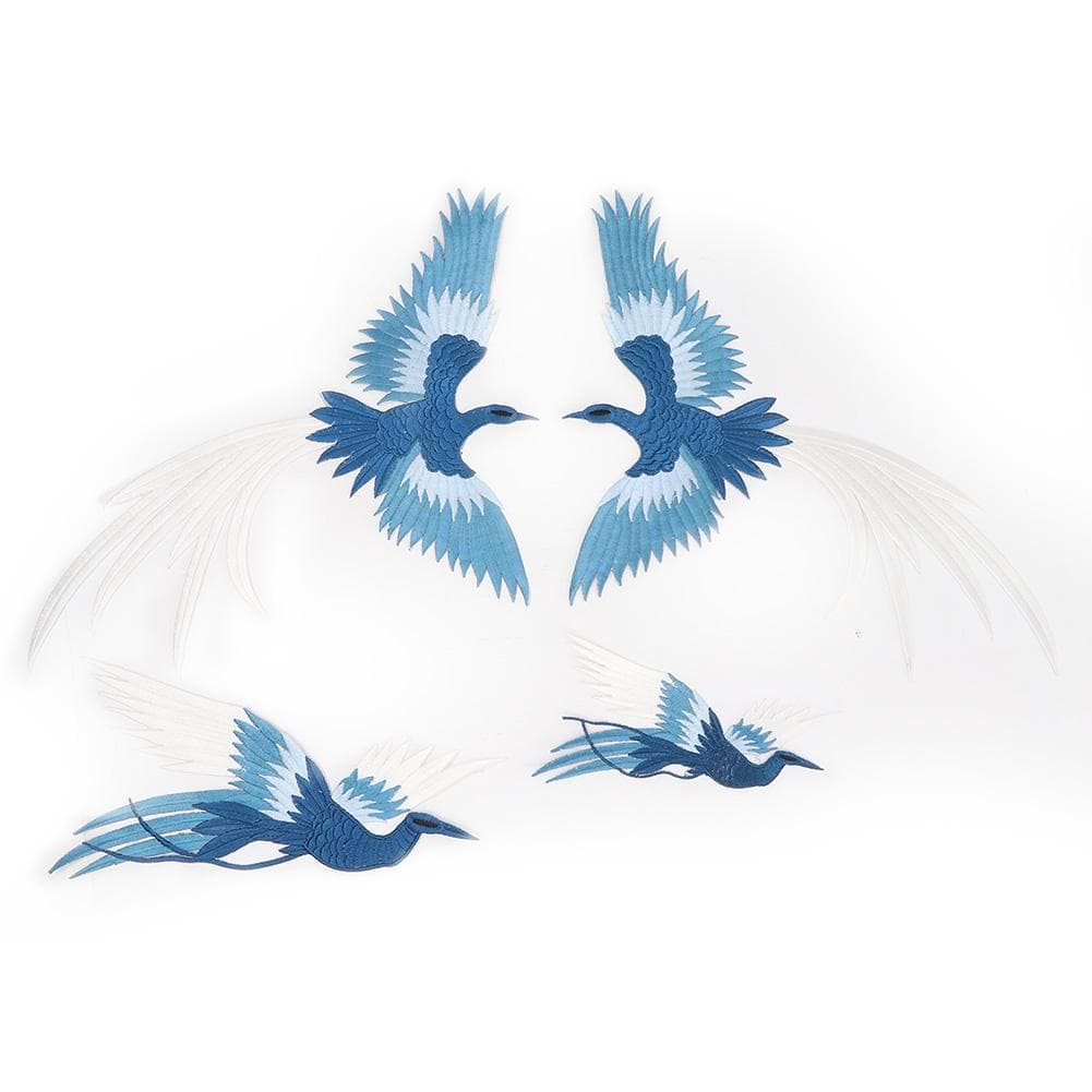 Phoenix Bird Combination Embroidered Patch Cloth Sticker Applique Craft Clothing Accessories