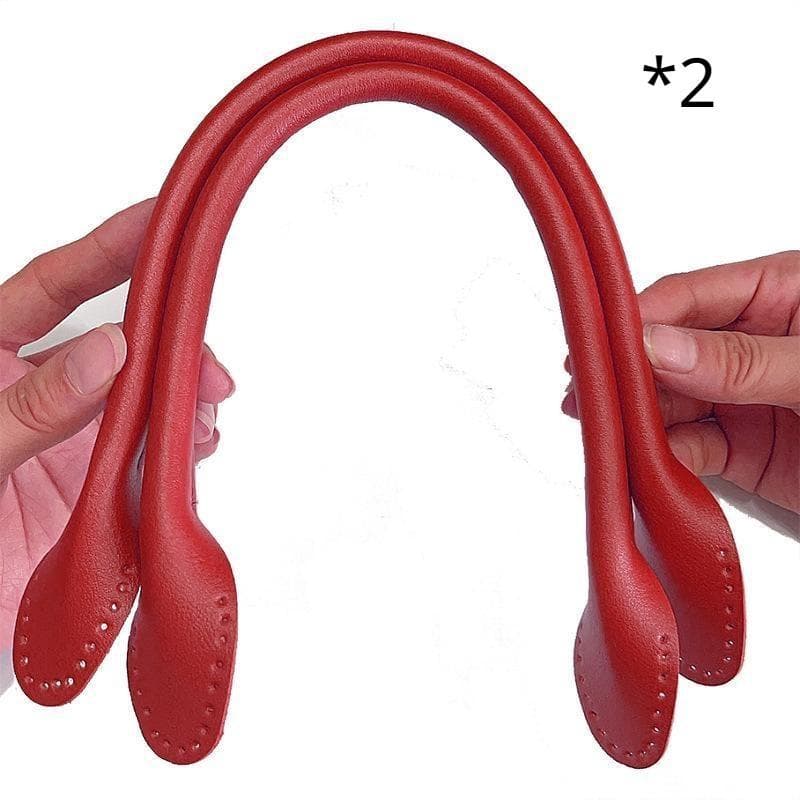 42cm PU Leather Strap Bag Handles DIY Replacement Purse Handles for Handbags Belts Straps Bag Accessories One Size red