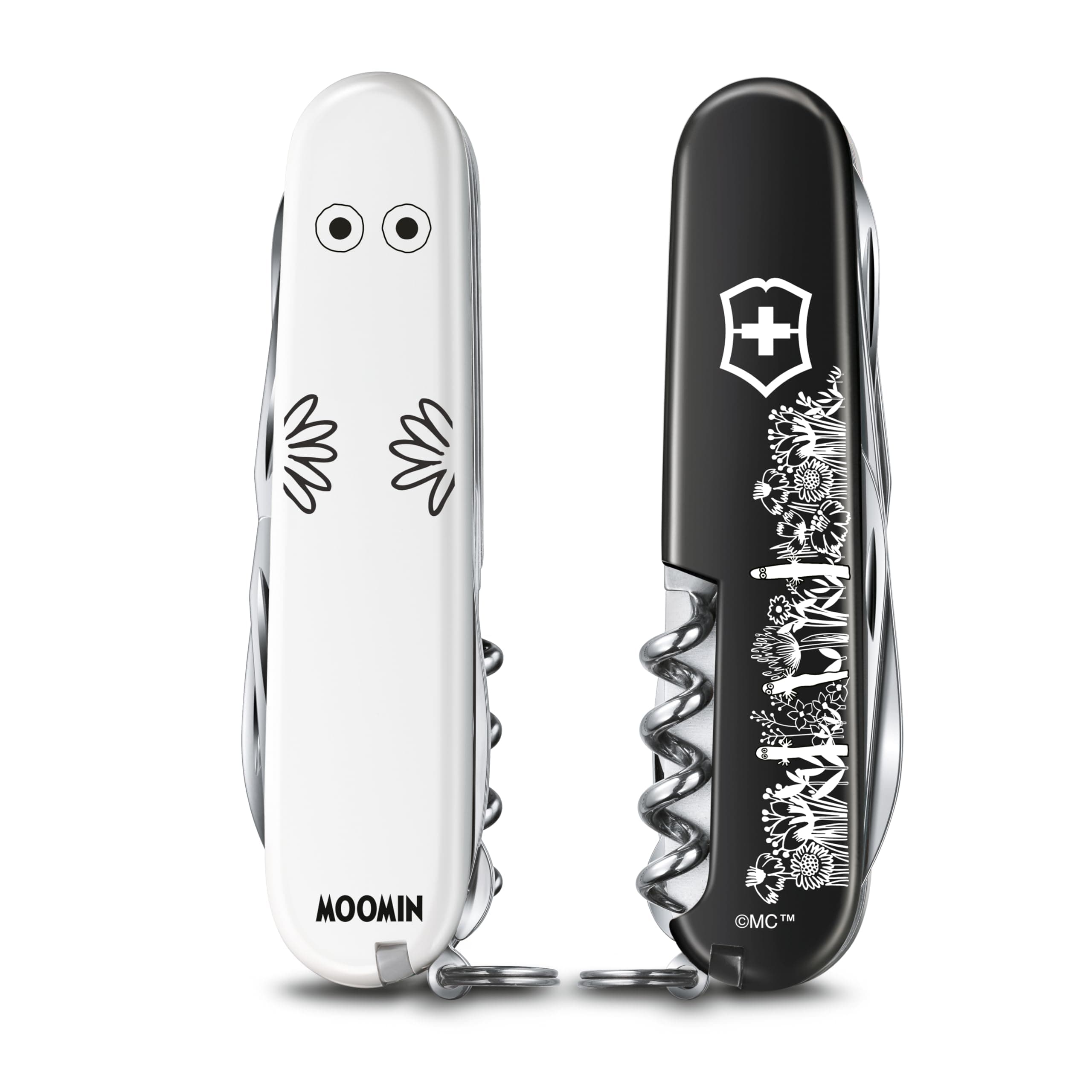 VICTORINOX Moomin Hattifattener Climber Swiss Army Knife, Multi-functional, Collectible, Disaster Preparedness Tool, Swiss-Made Multi-Tool with 14 Fun