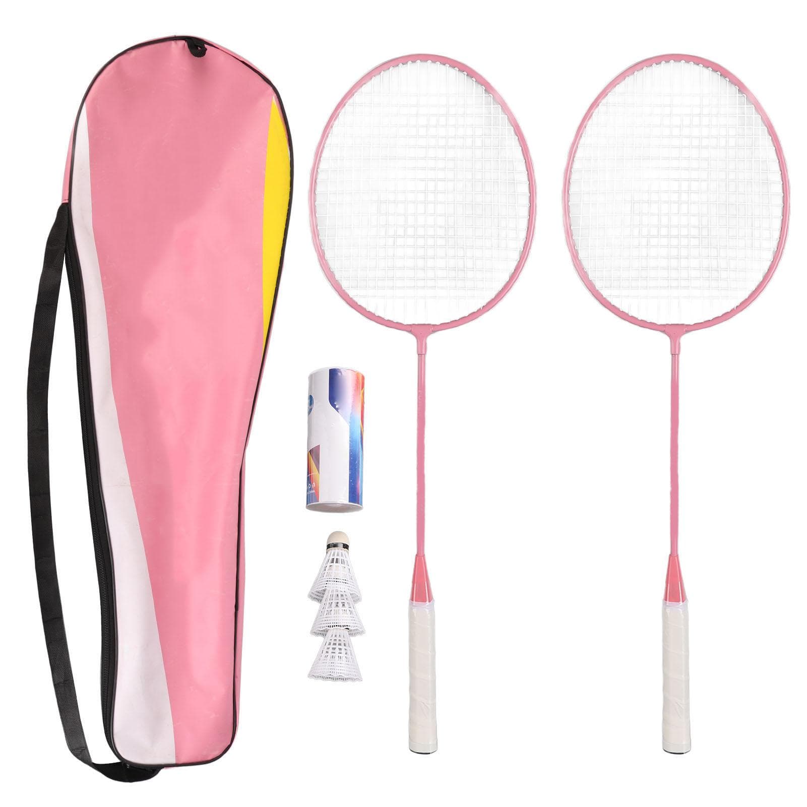 K1134 Badminton Racquet Set Split Iron Alloy Badminton Racket Set with Storage Bucket Storage Bag