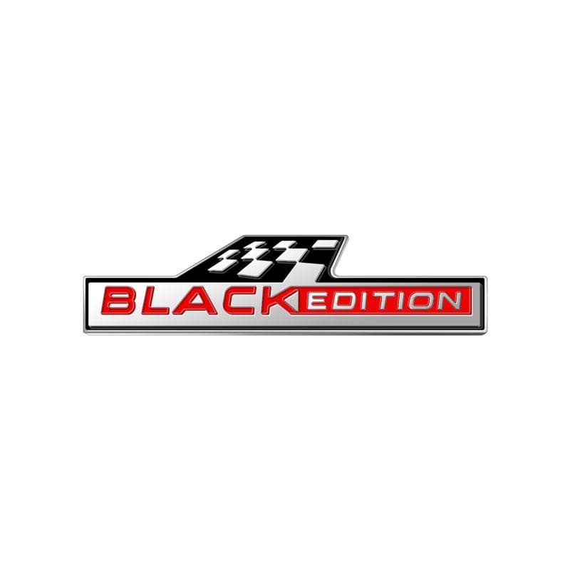 Black Edition Decoration Emblem Car Styling 3D Metal Badge For Octavia Rapid Kodiaq Yeti Fabia Karoq Body Trunk Stickers