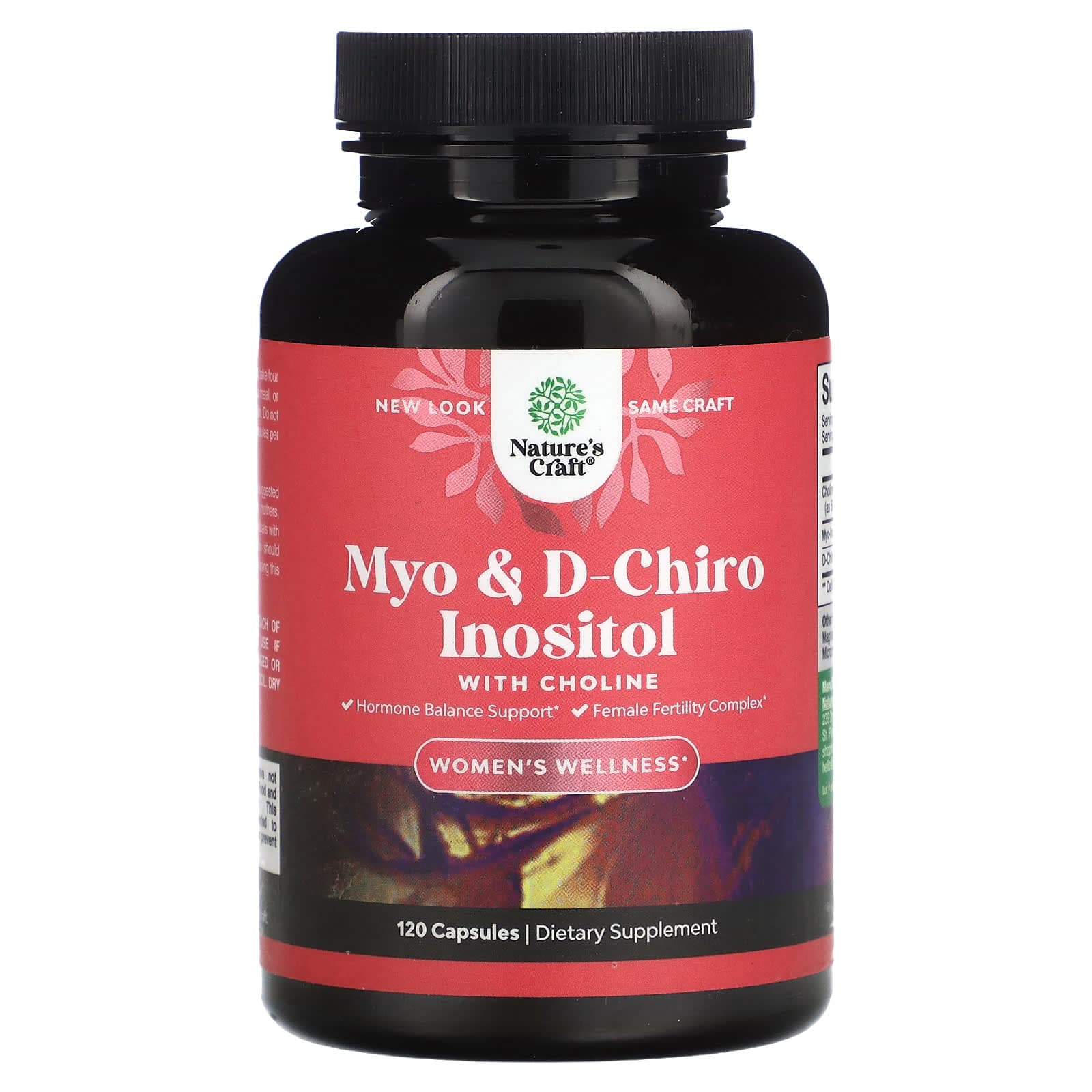 Nature's Craft, myo & d-chiro inositol, choline, 120 capsules