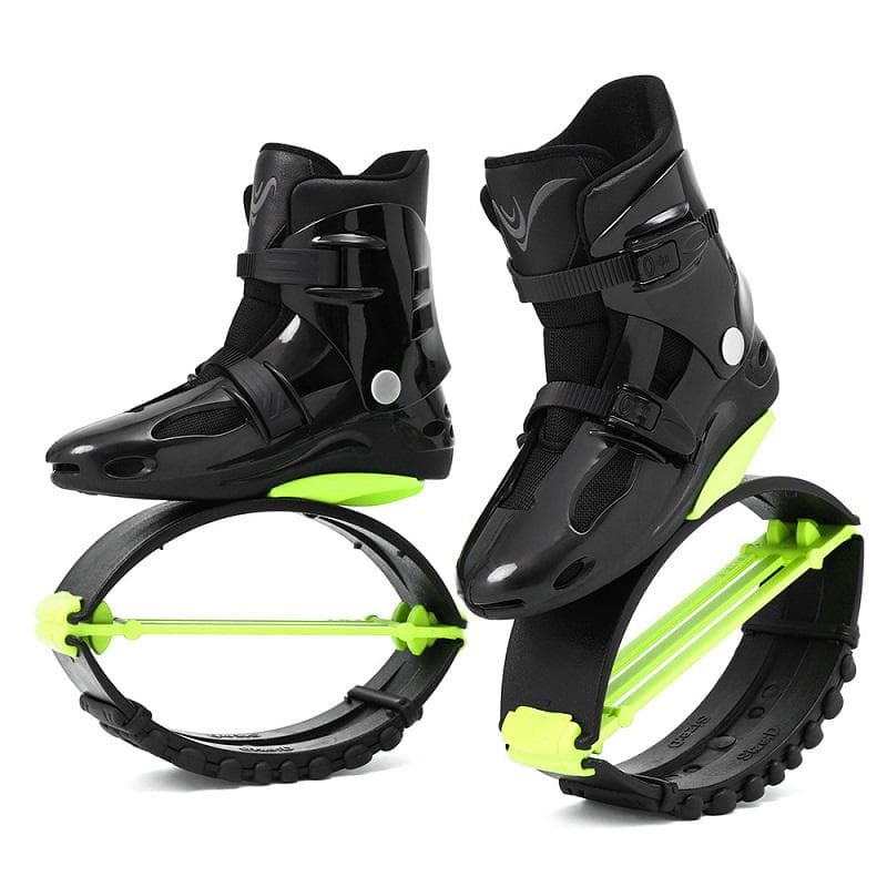 Kangaroo Jumping Shoes Men Fitness Sports Shoes Bouncing Rebound Boots Home Gym Body Building M 33-35 green/black