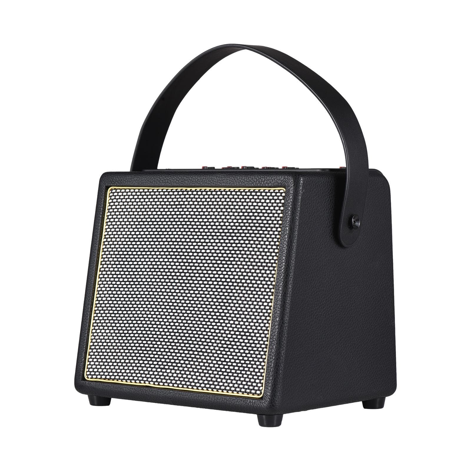 Rowin 30W Electric Guitar Amplifier with OTG BT Function Rechargeable Portable Acoustic Guitar Amp US Plug black