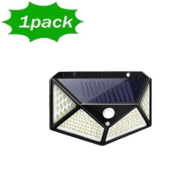 1/2/4PCS 100 LED Solar Power Wall Light With Motion Sensor Outdoor Waterproof Garden Courtyard Decoration Security Wall Lamp 1PC