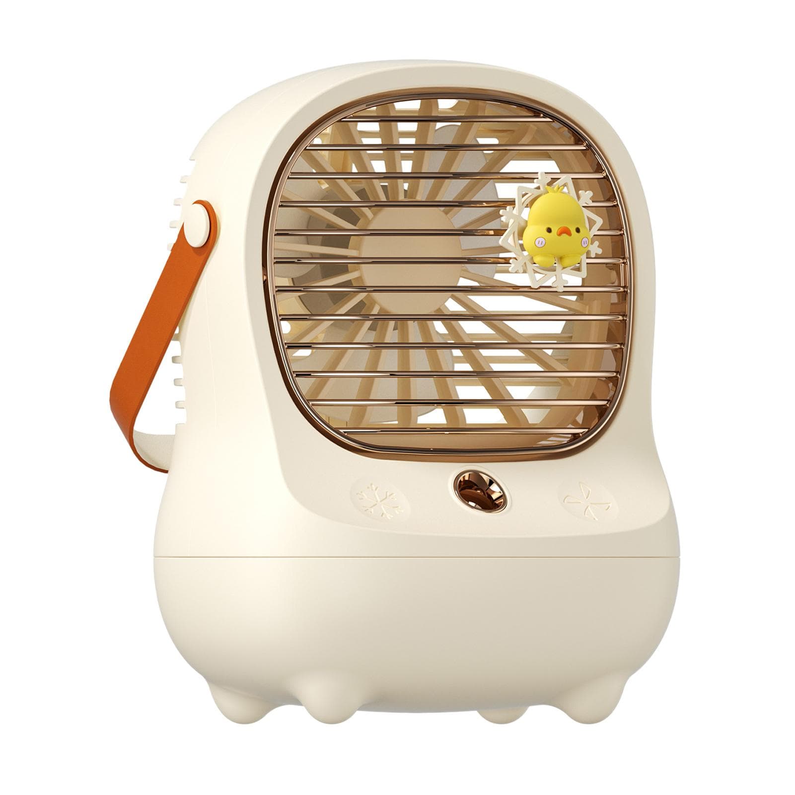 Electric Desktop Mist Fan USB Rechargeable Portable Desktop Spray Cooling Fan for Home Travel White white