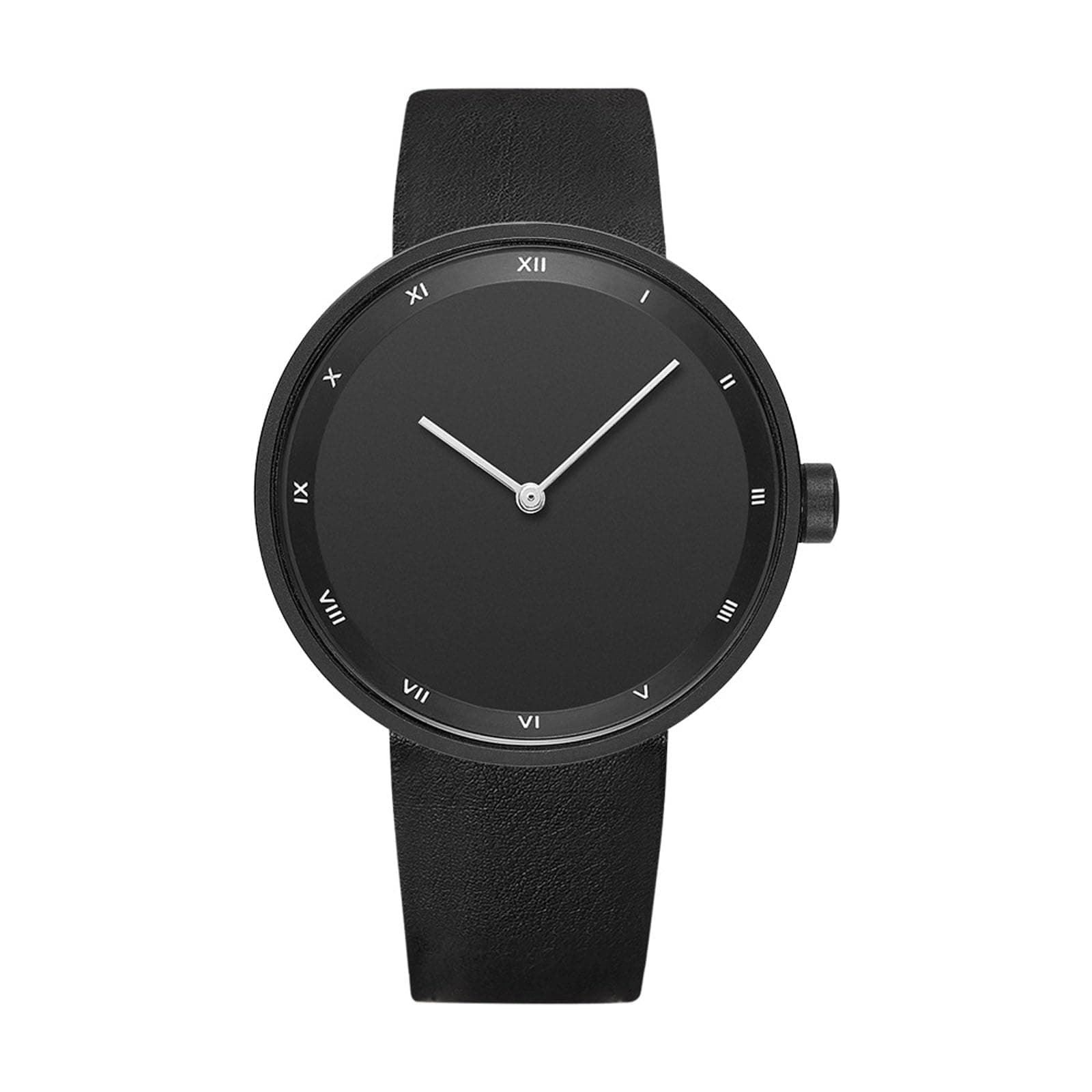 SZSL Stylish and Casual Quartz Watch with a Lightweight and Simple Stable Water and a Leather Strap for Men and Women Design, Resistance, (Black)