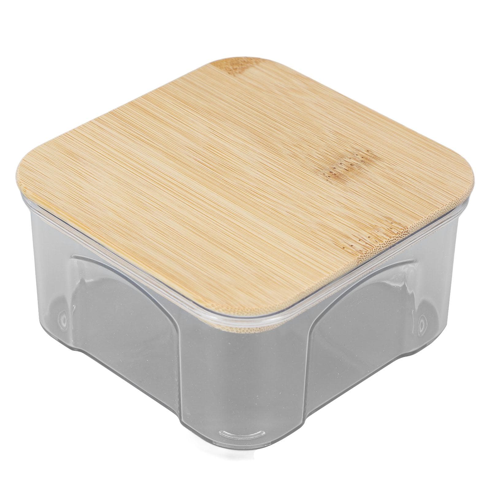 Airtight Food Storage Container Clear Food Storage Jar with Bamboo Lid for Noodles Flour Cereal