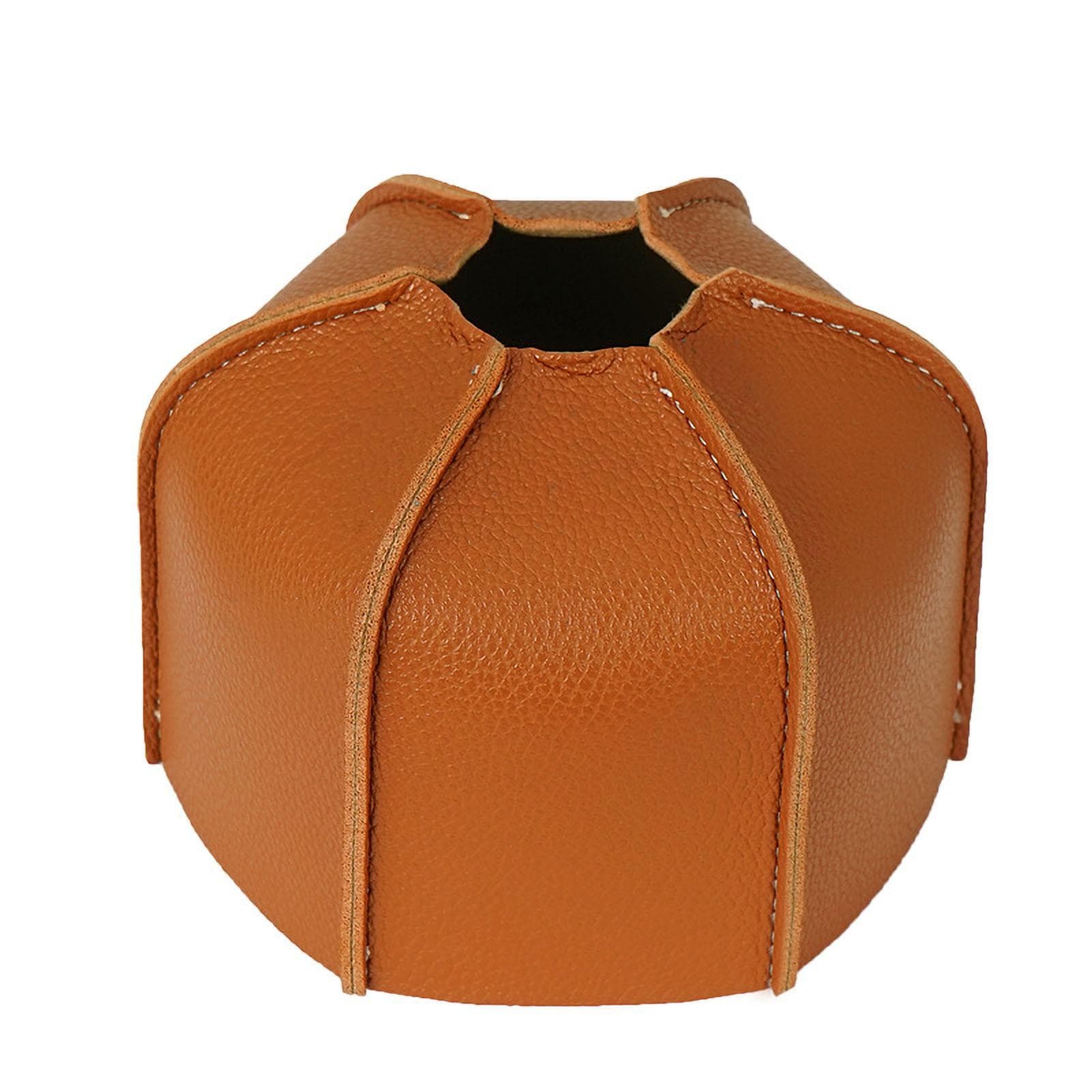 Flat Gas Tank PU Leather Sleeve Fuel Tank Protective Case Camping Stove PU Leather Cover for