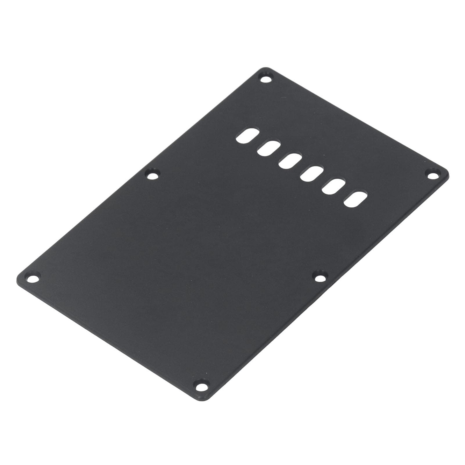 Guitar Back Plate 6 Hole Plastic Tremolo Cavity Cover Backplate for ST Guitars Black