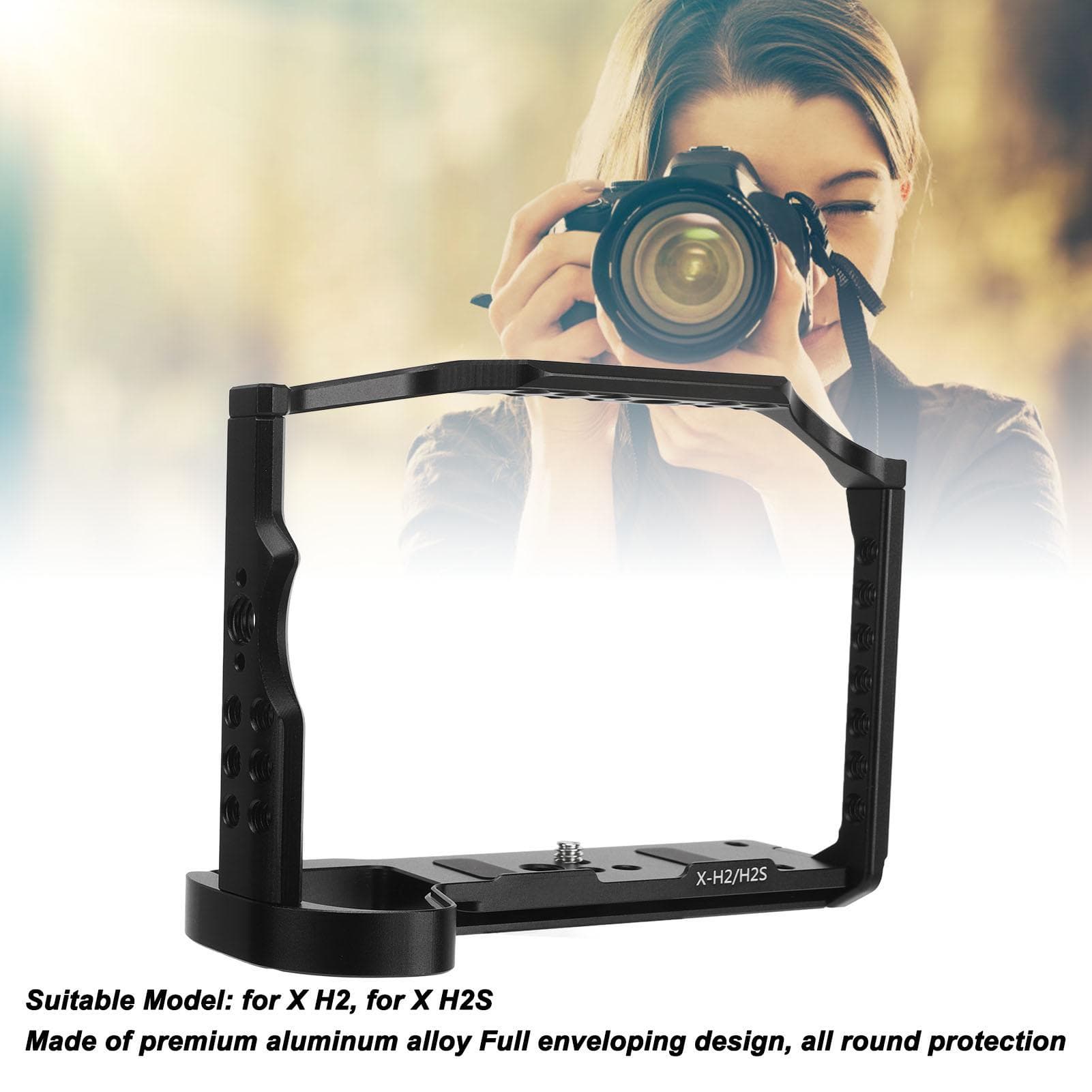 Camera Full Cage for X H2 X H2S Aluminum Alloy Video Making Camera Rig with 14 38 Inch Threaded