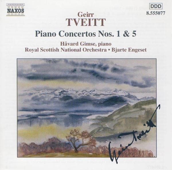 CD GEIRR TVEITT / H?VARD GIMSE & ROYAL - Piano Concertos Nos. 1 &  5 8555077 Naxos 2001 Europe ObiClassical Used