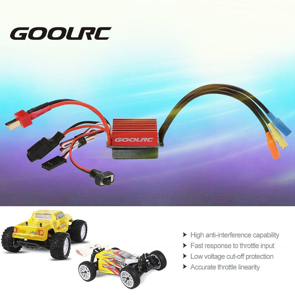 GoolRC S-35A Brushless ESC with 5V/2A BEC for 1/12 1/14 1/16 RC Car Newest
