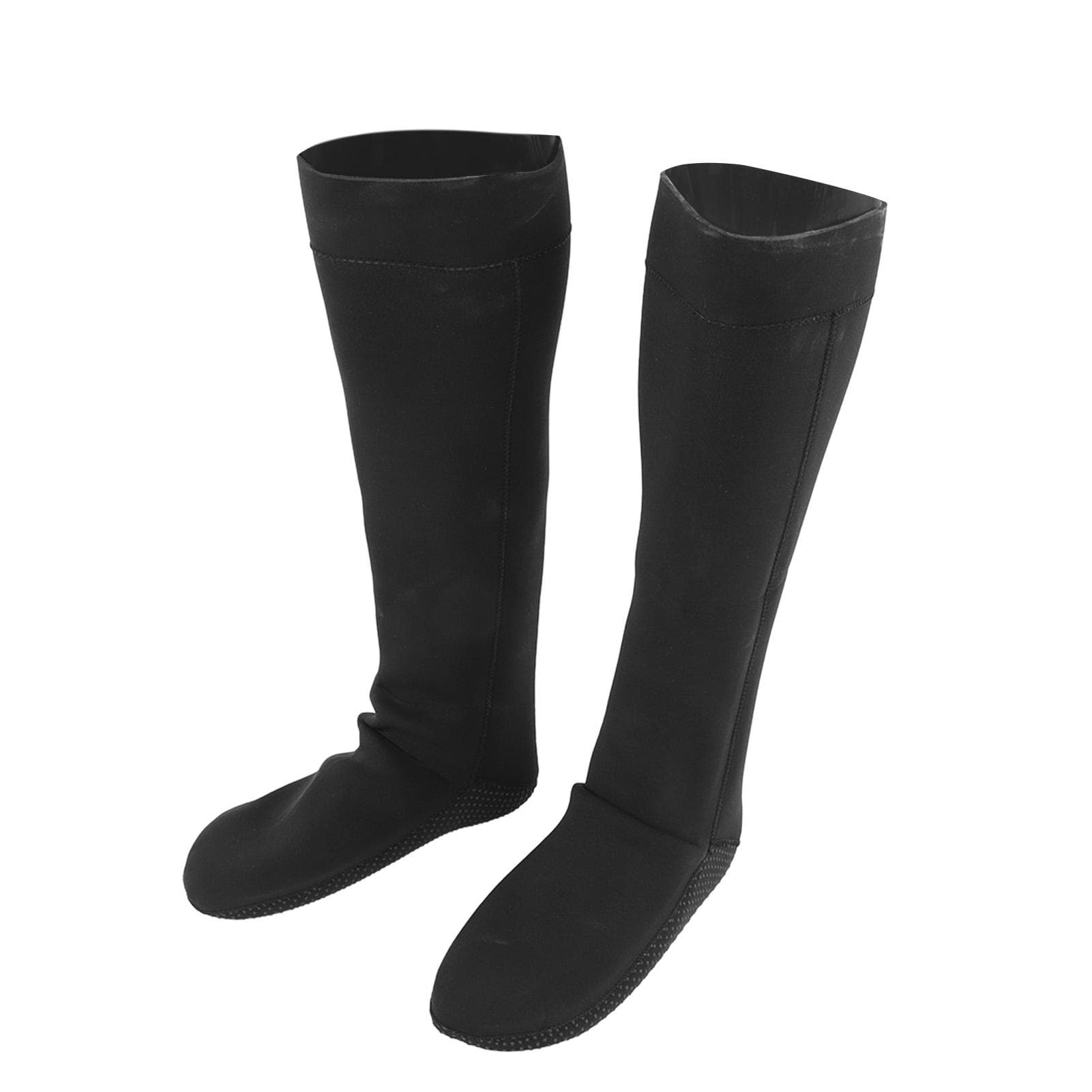 3mm Thermal Diving Socks Neoprene Quick Drying Long Dive Water Socks for Men Women Water Sports L