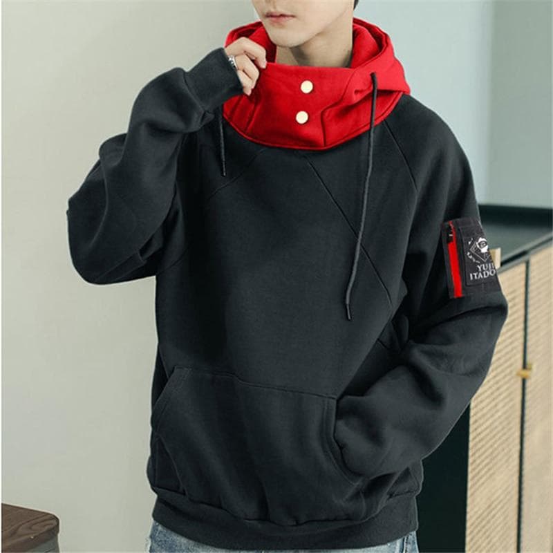 Jujutsu Kaisen Gojo Satoru Itadori Yuji Cosplay Costume Adult Unisex Pullover Coat Casual Hoodie Jacket Pants Suit M black