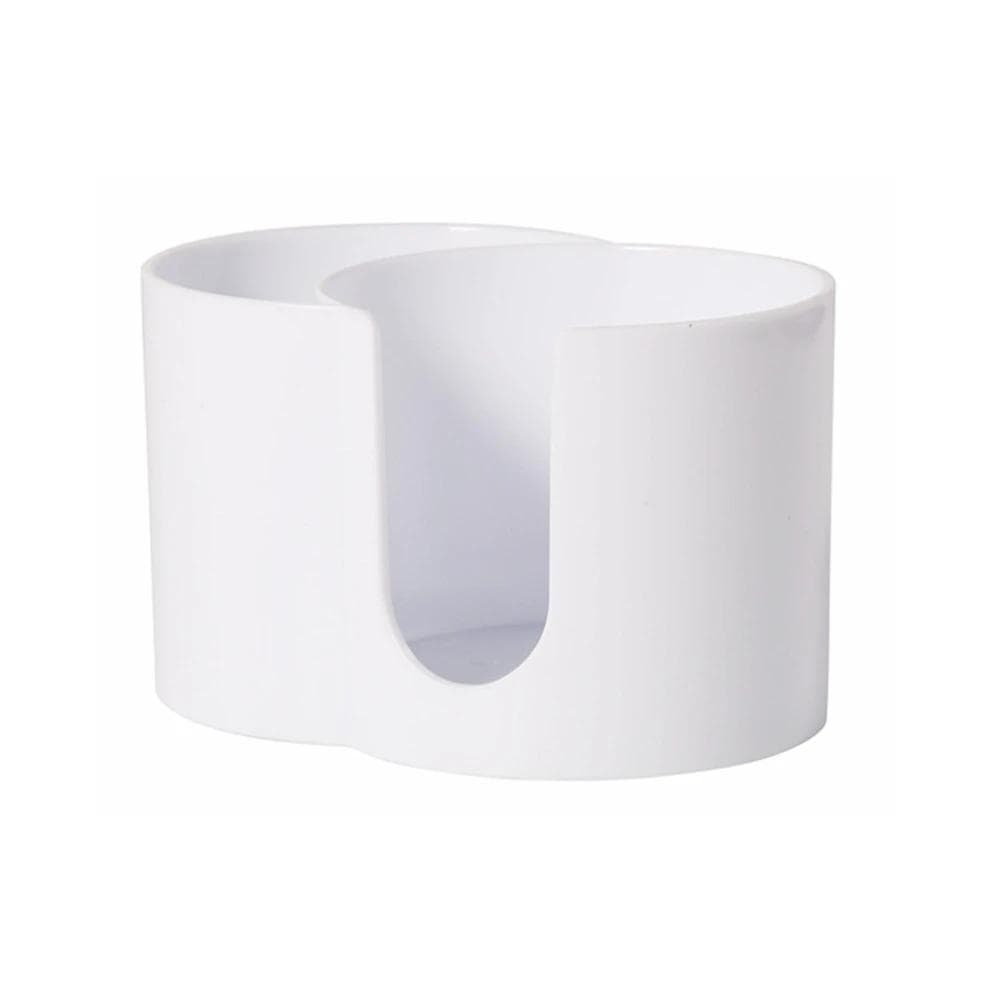 Acrylic Storage Box Bathroom Jar Makeup Organizer Cotton Round Pad Holder Cotton Swab Box Qtip Holder Dispenser Organizer Jar white