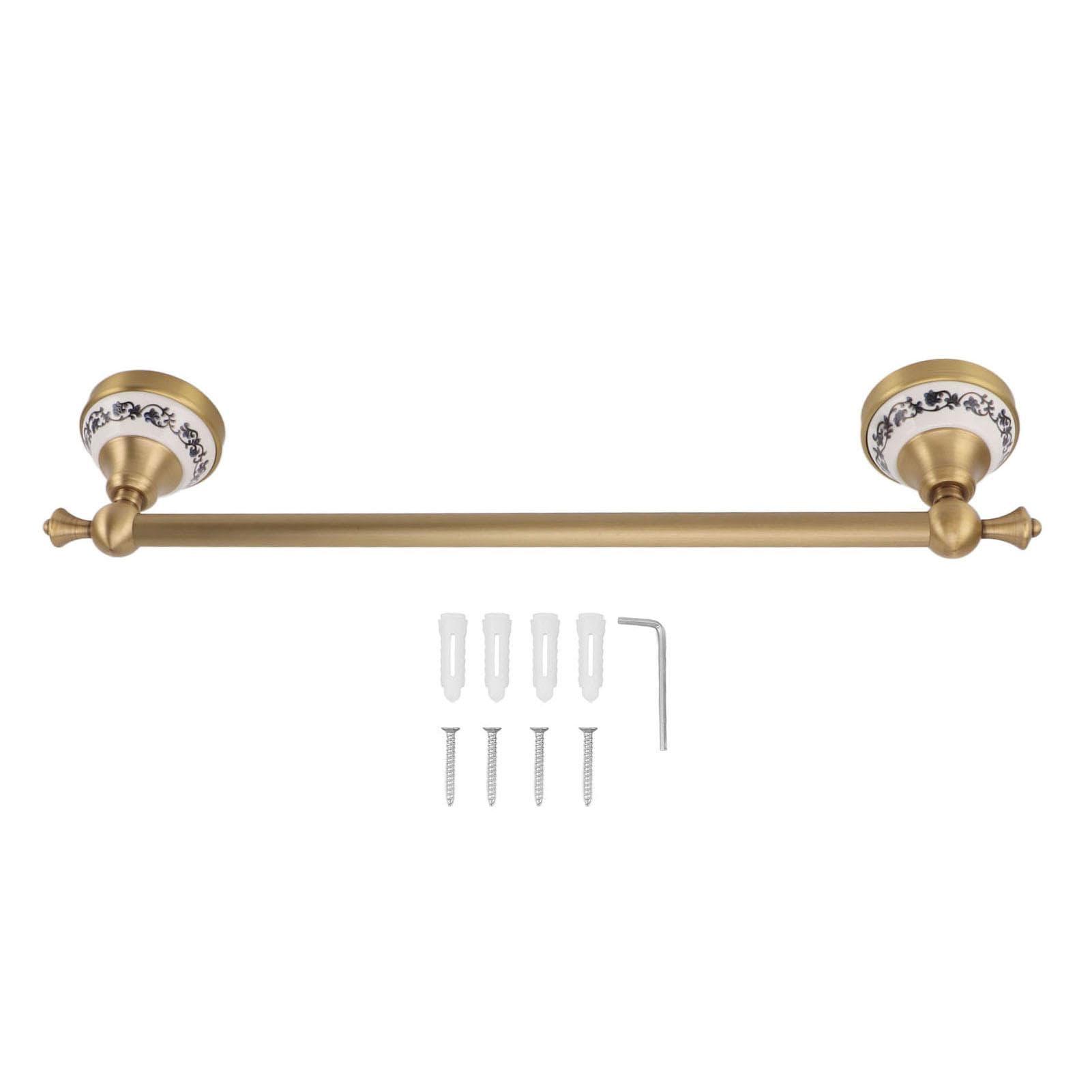 40.5cm Bathroom Towel Bar Copper Bath Towel Rack Single Towel Bar Wall Mounted Towel Holder