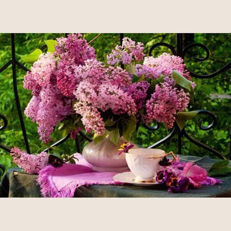 Diamond Painting Flowers Cross Stitch Diamond Embroidery Mosaic Diamonds Wall Stickers Home Decor 20X30CM