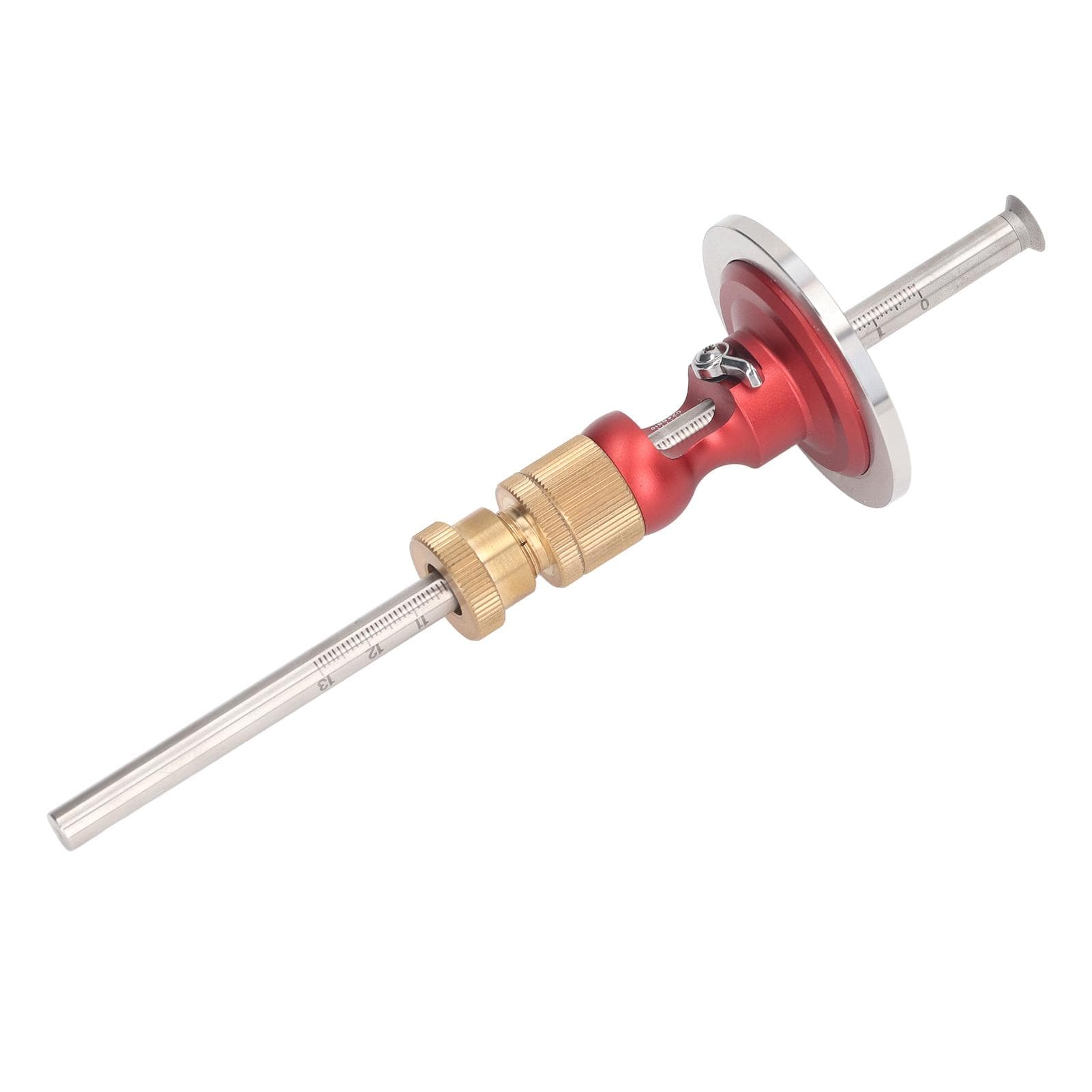 Wheel Marking Gauge High Accuracy Knob Adjustment Portable Wheel Scriber for Woodworking 0 to 130mm