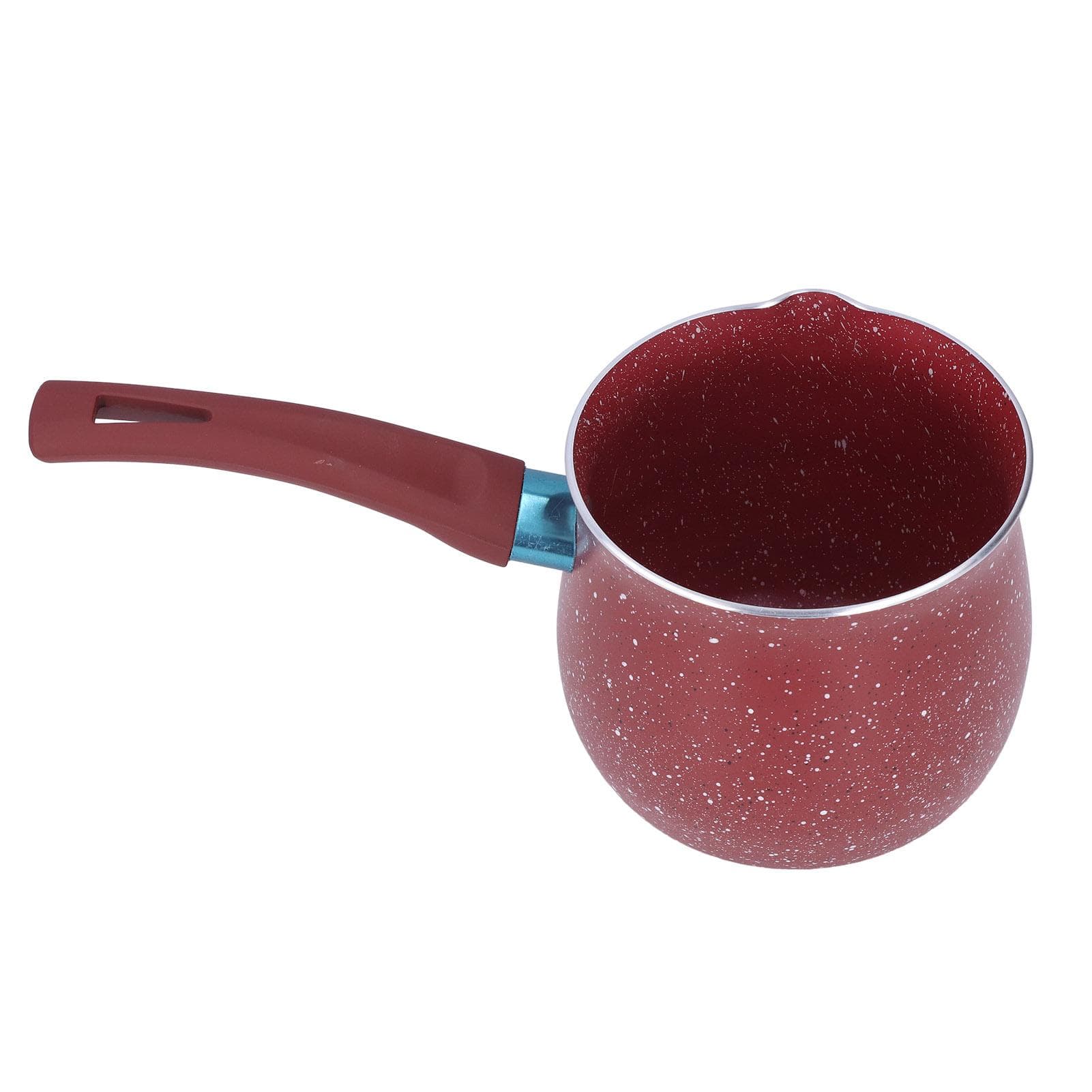 Aluminium Alloy Non Stick Milk Pan Mini Coffee Pot Saucepan Lightweight Kitchen Cooking PotRed L(for 6.5-9kg) red