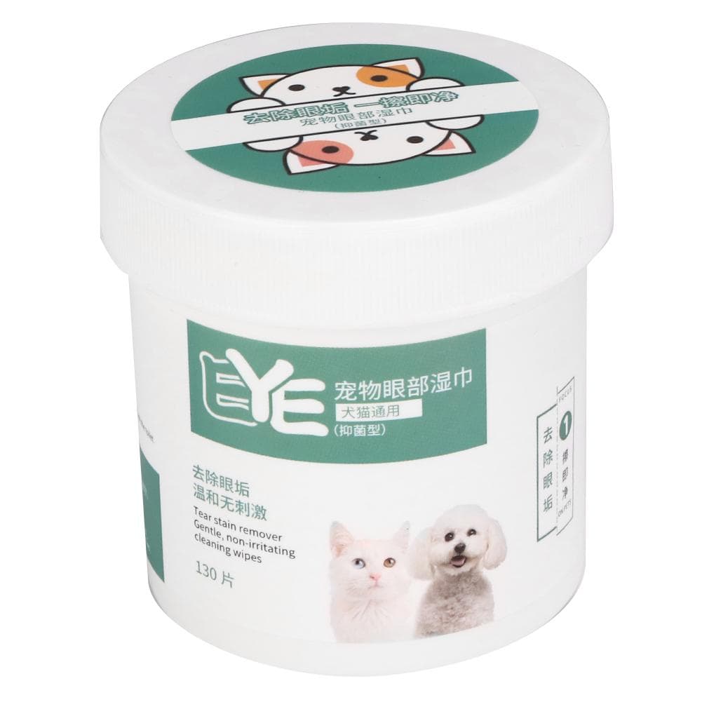 130PCS/Bottle Pet Dogs Special Purpose Tear Remover Wipe Cat Cleaning Eye Cleaner Wet Tissue