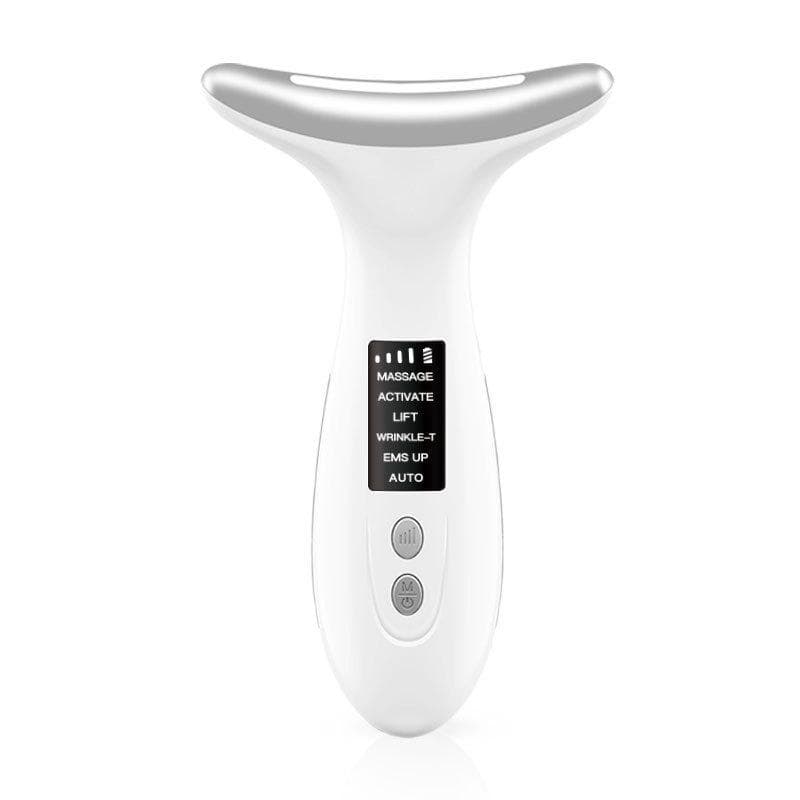 Household Neck Beauty Instrument Vibration Massage Colorful Light Neck Beauty Instrument Face Lift Neck V Face Introduction Instrument